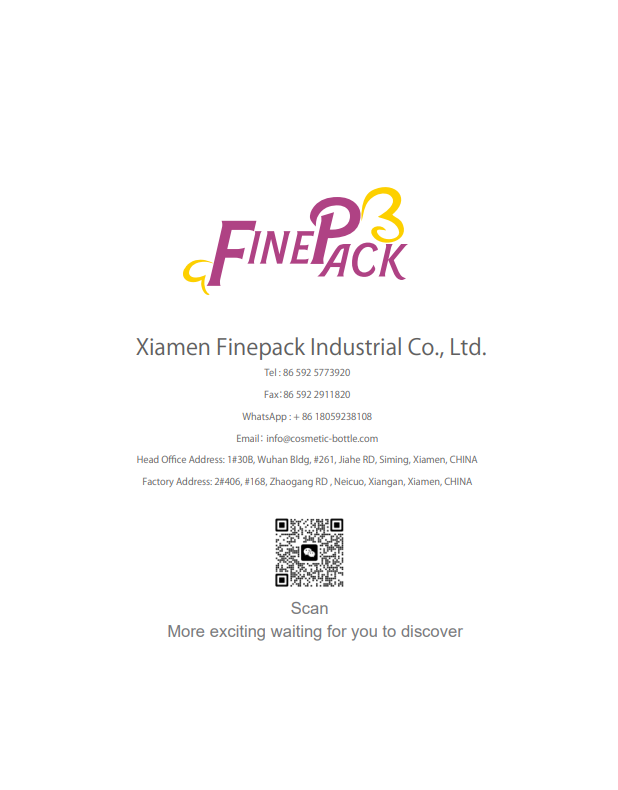 Premium PET/Plastic/Cosmetic Bottles, Jars & Tubes Manufacturer | China Factory Catalog| by Xiamen Finepack Industrial Co. , Ltd.
