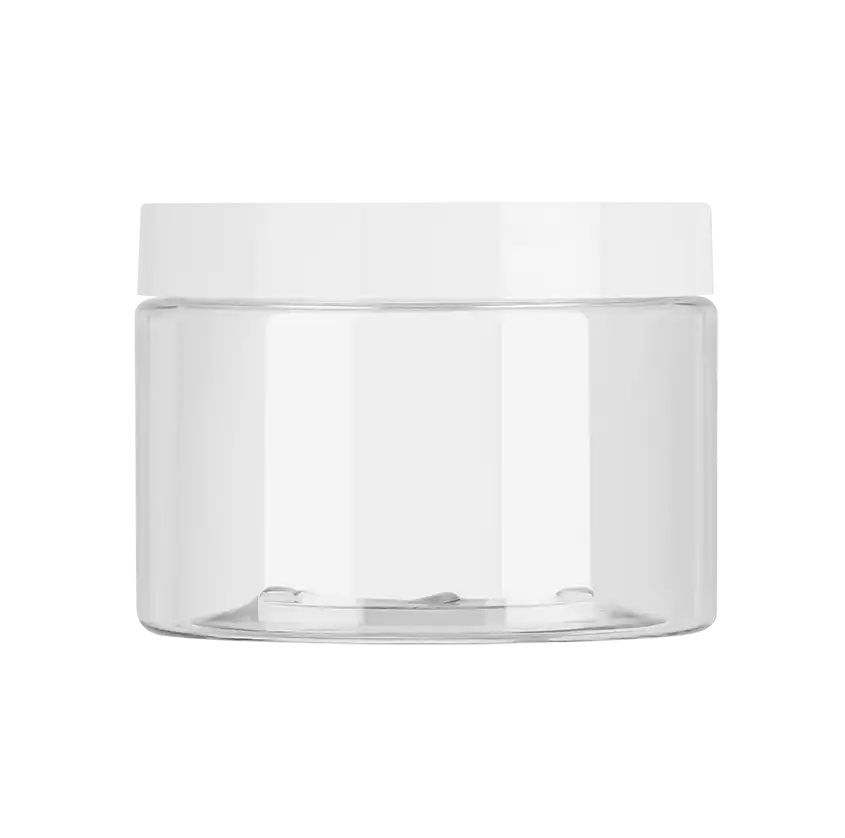 12 oz 360ml Plastic PET jar for body scrub jar and body butter jar