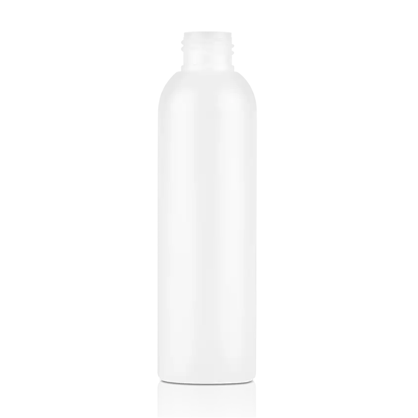 6 oz 180 ml HDPE plastic Cosmo Round Bullet bottle
