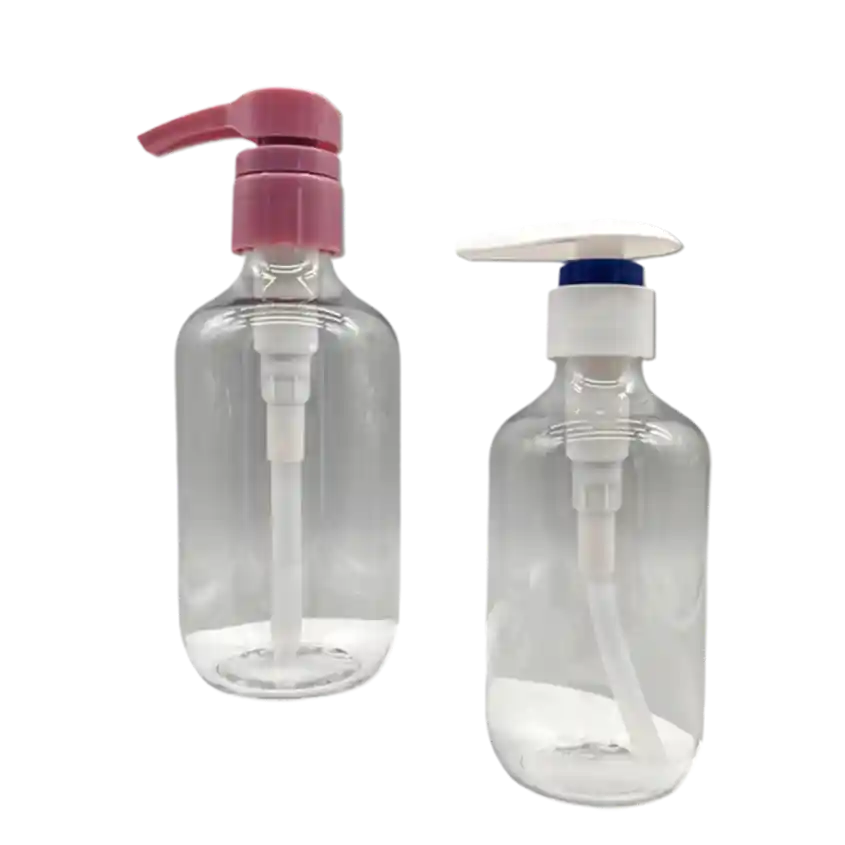 300ml PET round bottle with lotion pump Empty Plastic Pump Bottles Dispenser