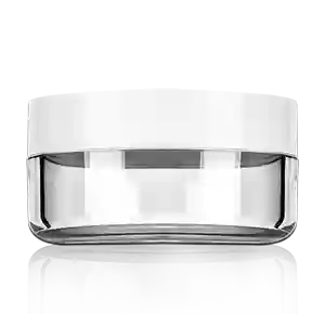 1.6 oz 50 ml PETG Plastic Round Single wall Jar With Screw Cap