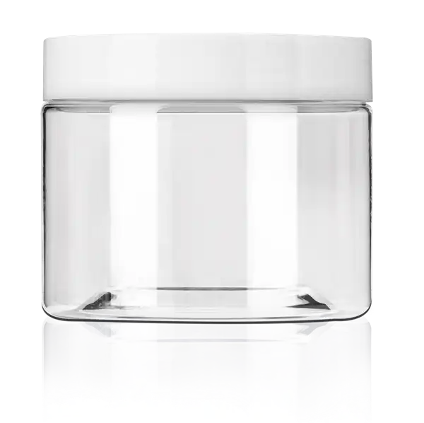 300 ml PET Plastic Round Jar With Screw Cap