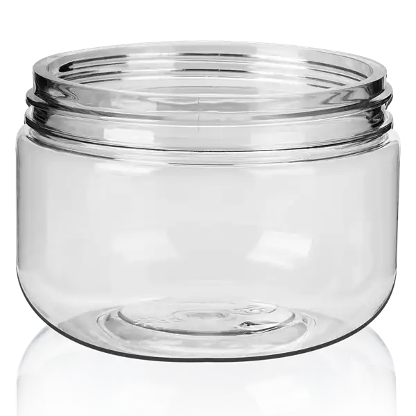 300 ml PET Plastic Round Jar With Screw Cap