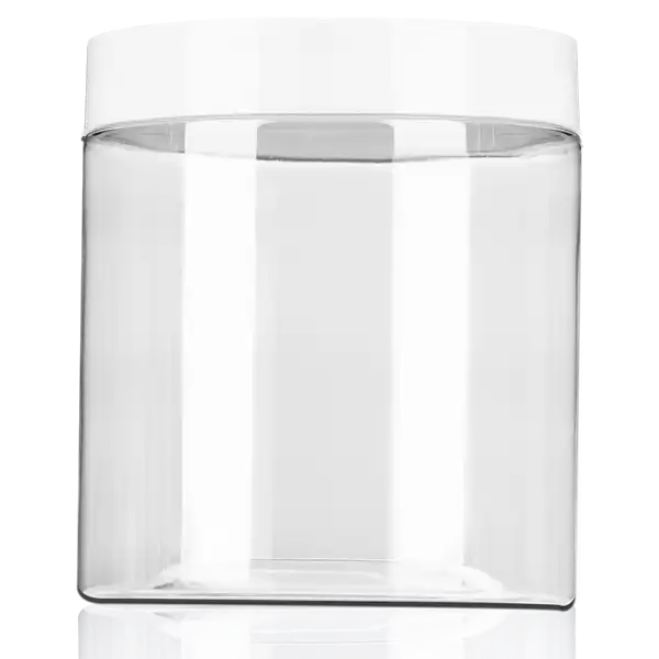 420 ml PET Plastic Round Jar With Screw Cap