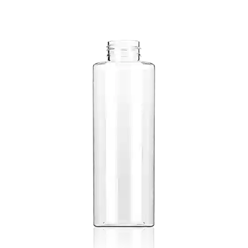 360ml 12oz Empty PET Plastic Flat Shoulder Round Bottle