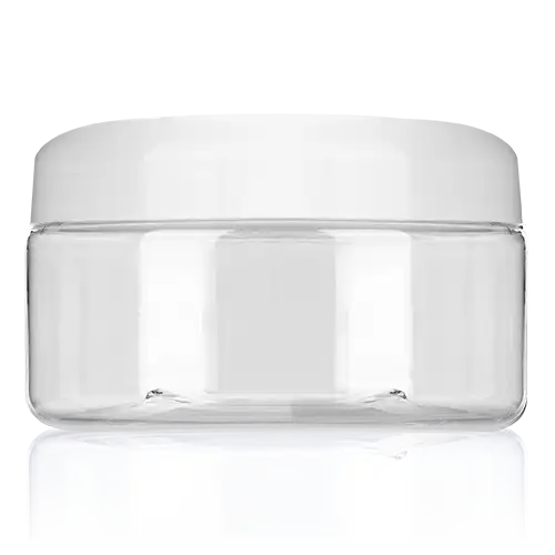 8 oz 250 ml PET Plastic Round Jar with Dome Screw Cap
