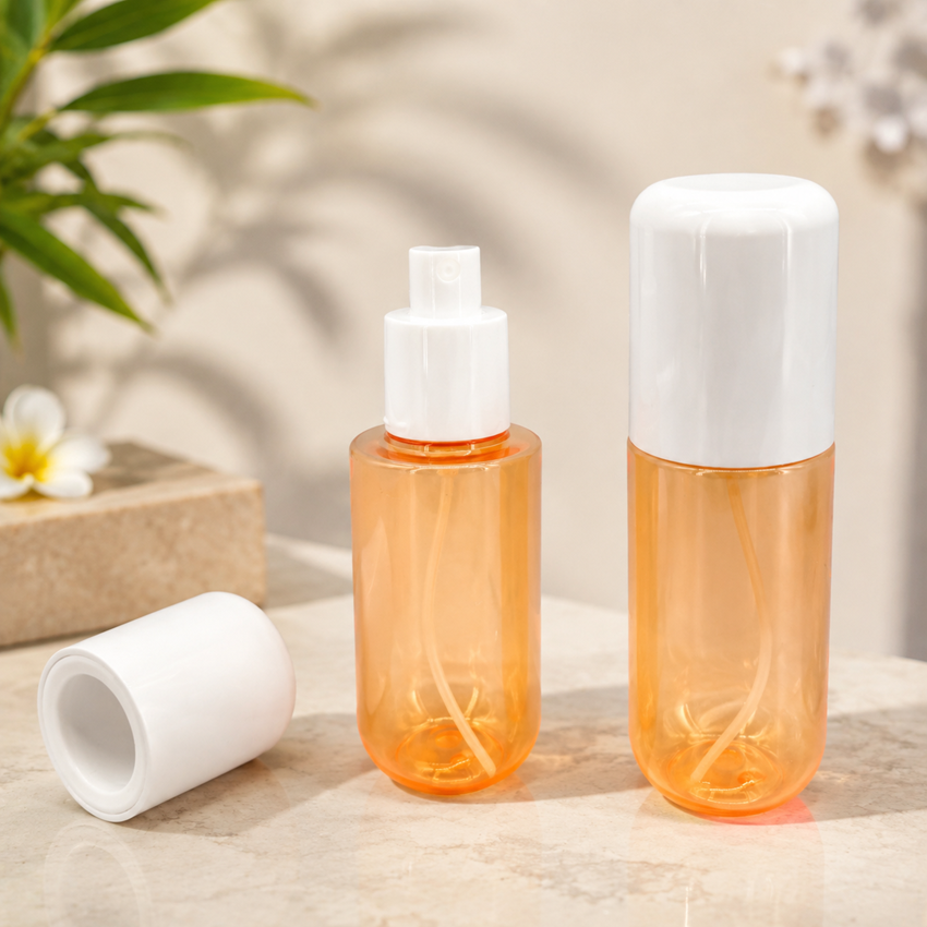 100ml PET Spray Bottle with Over Cap